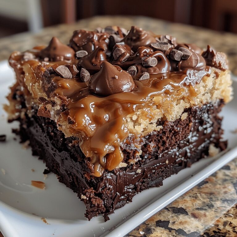 Dense German Chocolate Poke Cake Recipe