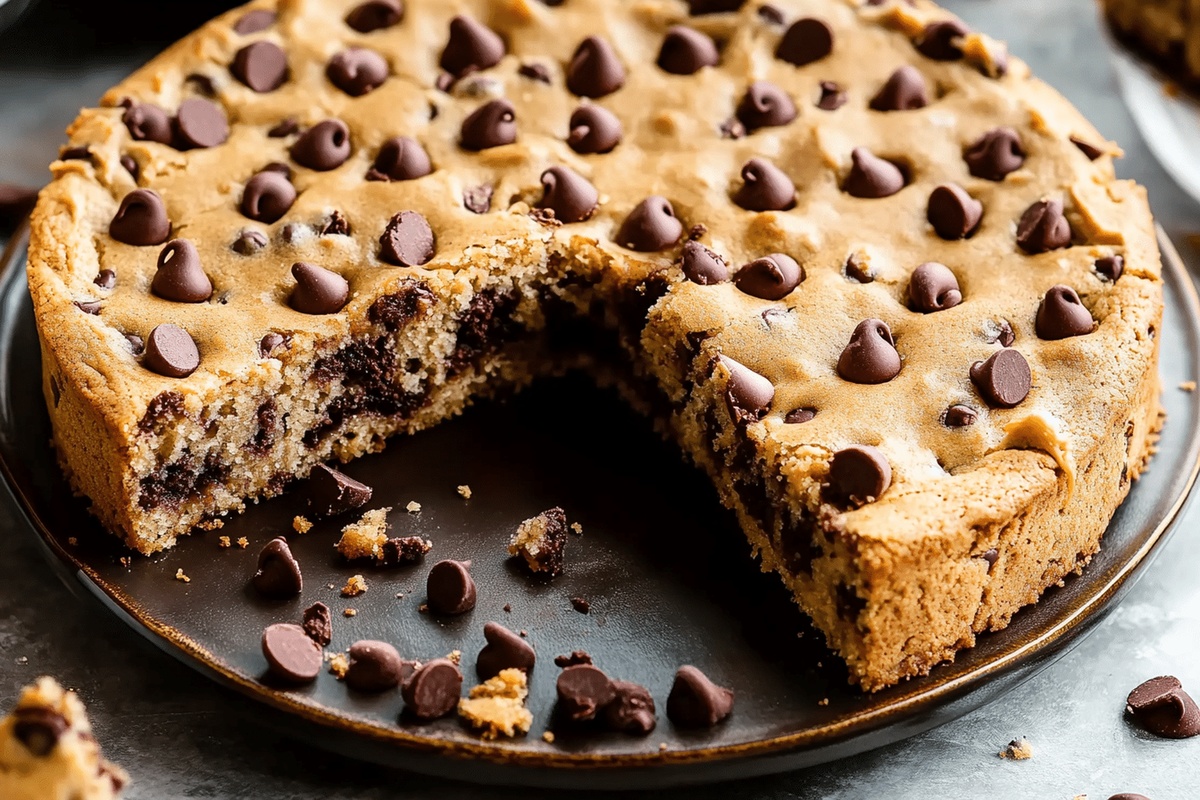 Chocolate Chip Cookie Cake Recipe