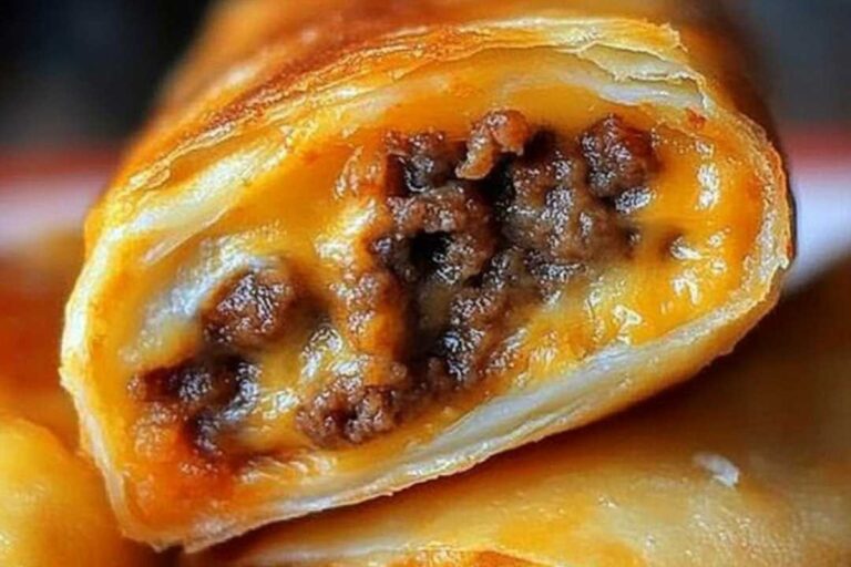 The Best Cheeseburger Egg Rolls Recipe for Party Snacks Recipe