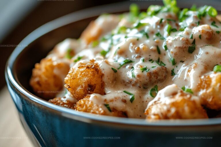 Tater Tot Breakfast Bowl with Sausage Gravy Recipe