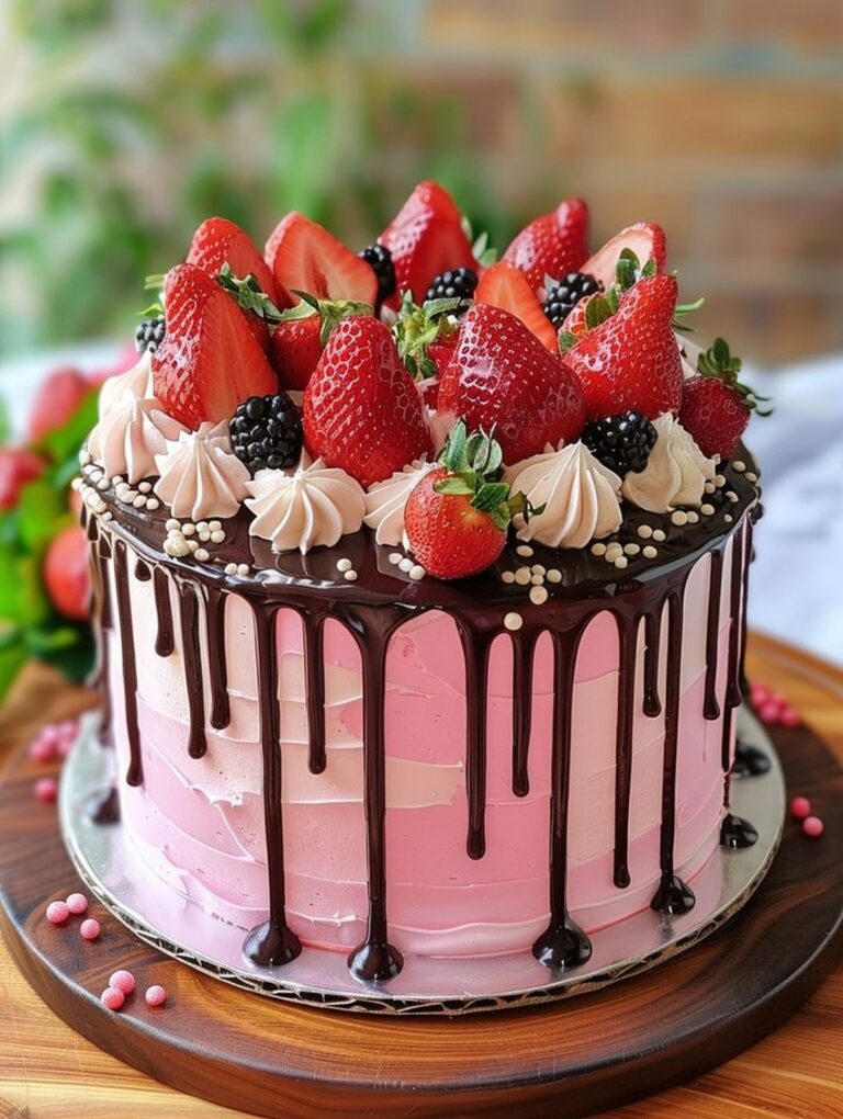 Peppy Strawberry Seismic Cake Recipe