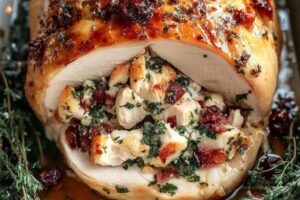 Best Christmas Stuffed Turkey Breast Recipe