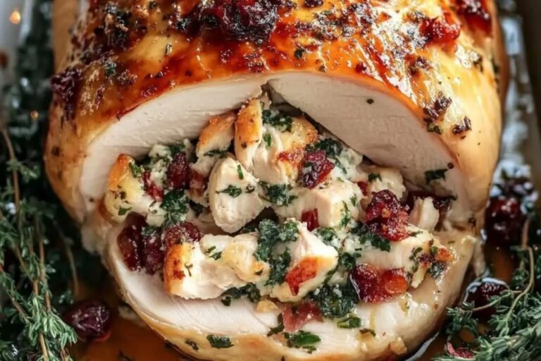 Best Christmas Stuffed Turkey Breast Recipe