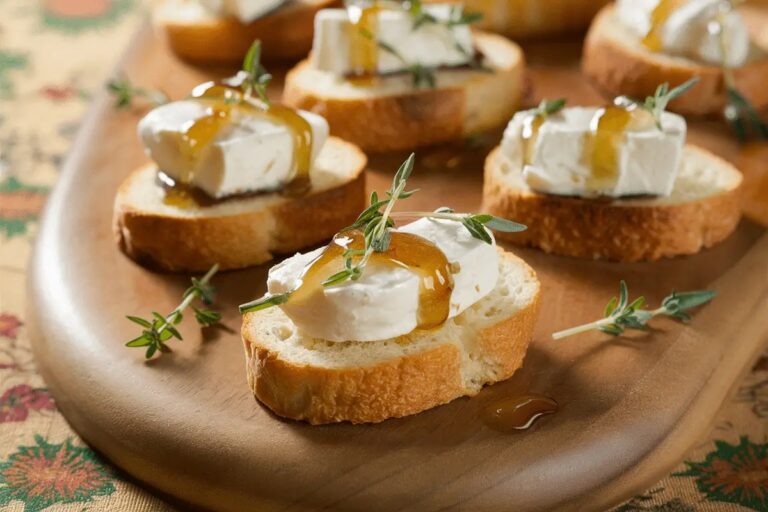Crostini Appetizer with Goat Cheese Recipe