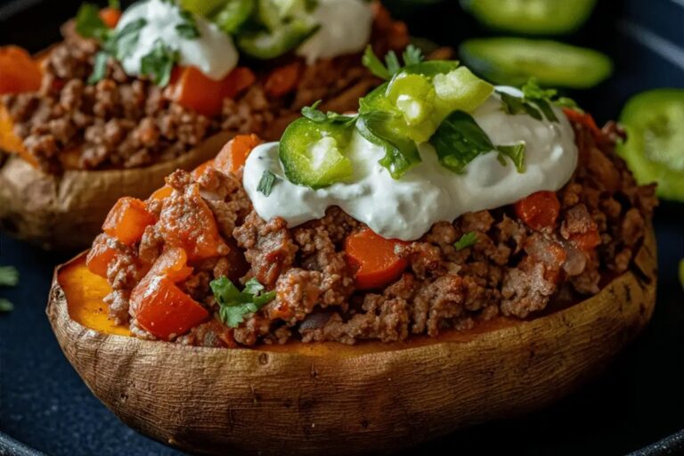 Taco Stuffed Sweet Potatoes Recipe