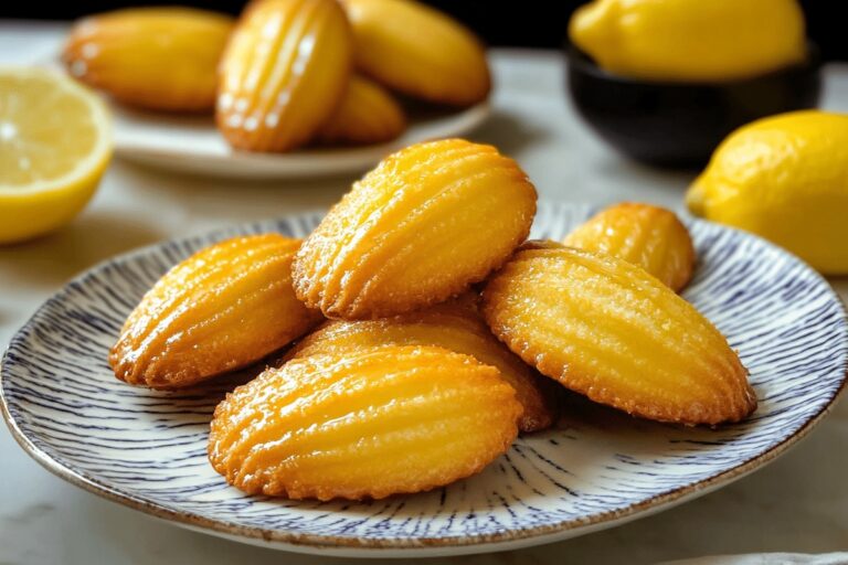 Glazed Lemon Madeleines Recipe