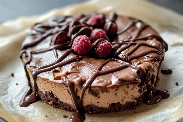 Lighter Chocolate Cottage Cheese Cheesecake Recipe
