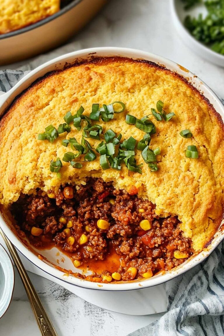 Sloppy Joe Cornbread Casserole Recipe