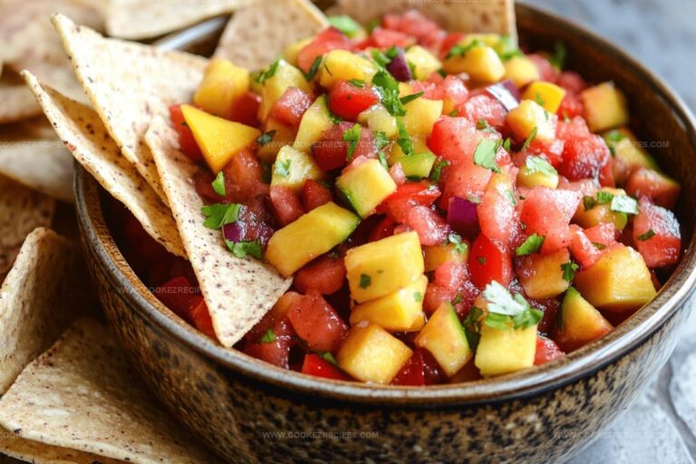 Spicy Mango Salsa & Cinnamon Chips Recipe