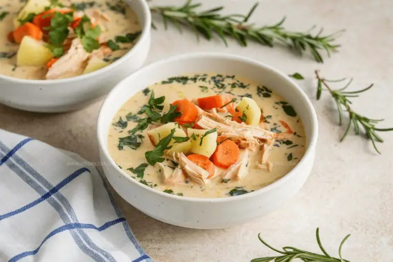 Healthy Chicken Pot Pie Soup Recipe