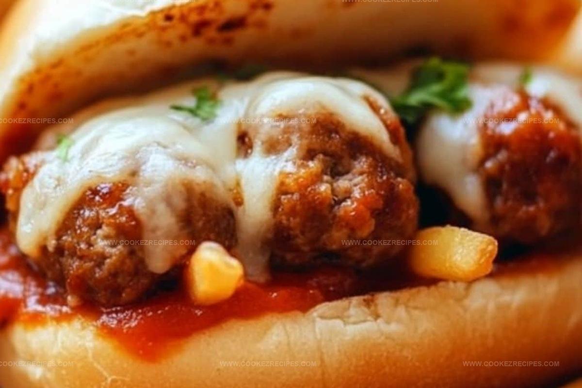 Oven Baked Meatball Sandwiches Recipe