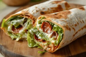 Pepperoni Pizza Wraps Recipe