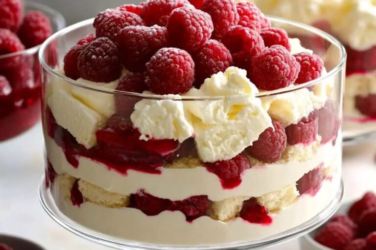 White Chocolate Raspberry Trifle Recipe