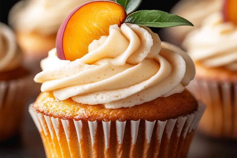 Honey Peach Cream Cheese Cupcakes Recipe