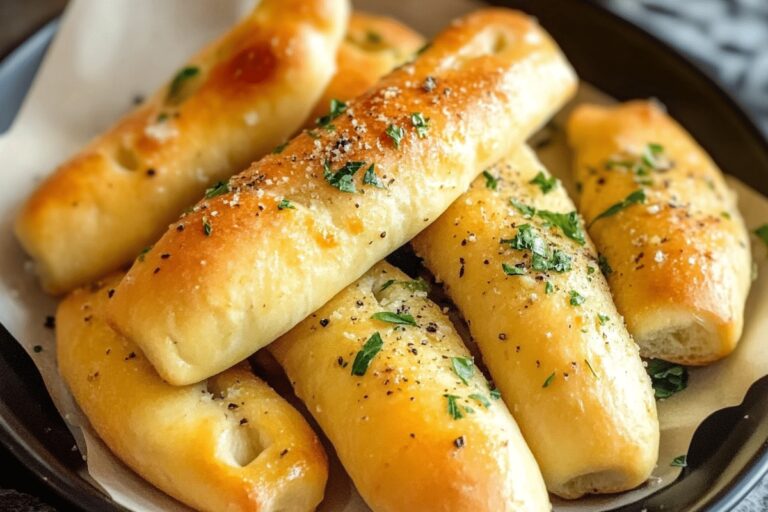 Olive Garlic Breadsticks Recipe