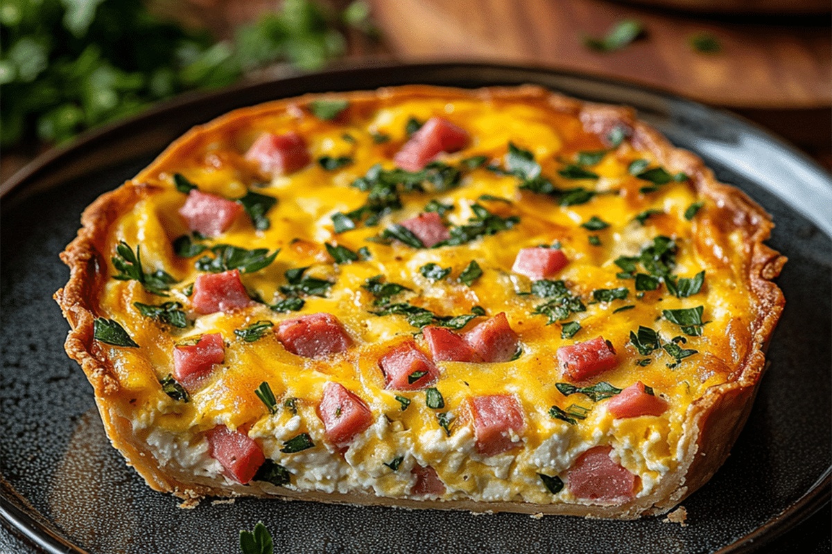 Crustless Cottage Cheese Breakfast Quiche Recipe