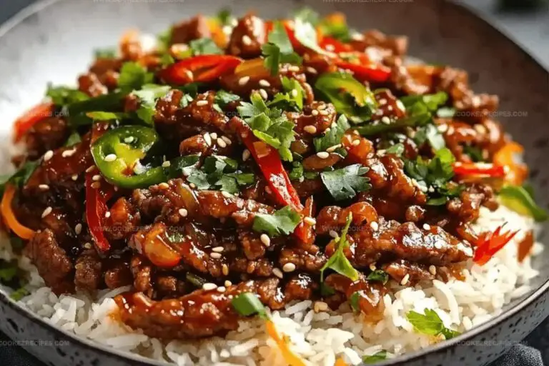 Crispy Chilli Beef Rice Recipe