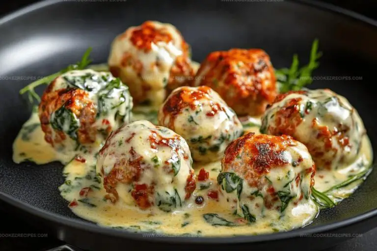 Spinach Garlic Meatballs Recipe