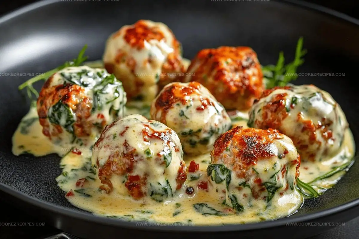 Spinach Garlic Meatballs Recipe