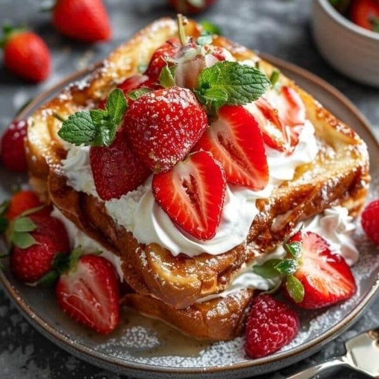 Strawberry Cheesecake Stuffed French Toast Recipe