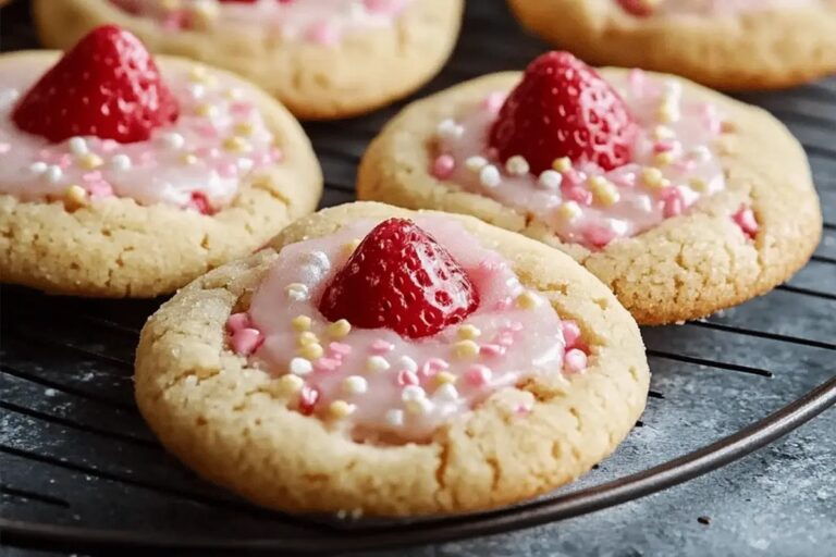 Strawberry Kiss Cookies Recipe