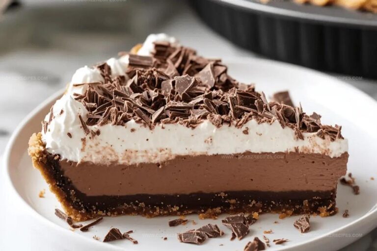 No Bake Chocolate Pudding Pie Recipe