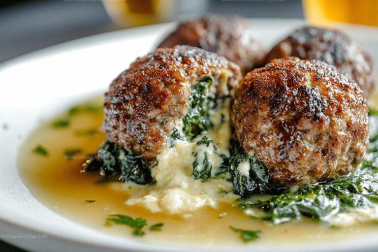 Spinach & Meatballs Recipe
