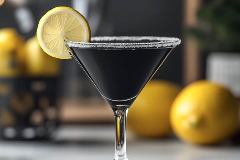Black Lemon Drop Martini Recipe