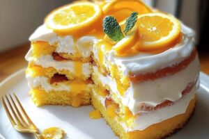 Moist Citrus Almond Cake with Zesty Glaze Recipe