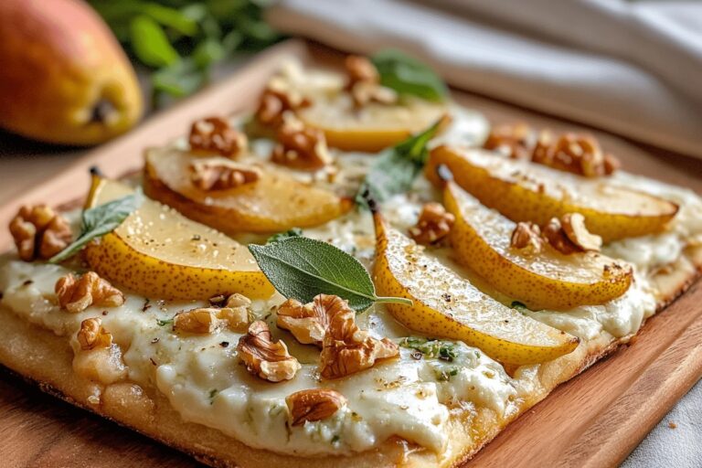 Pear & Walnut Flatbread Recipe