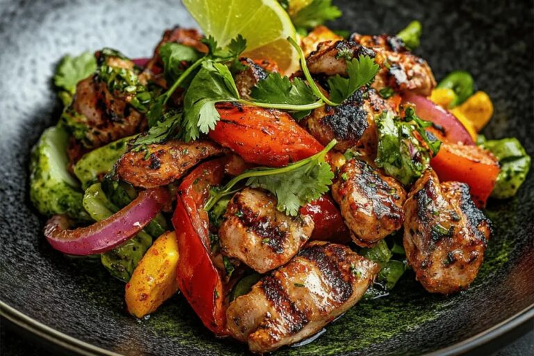 Fajita Salad with Cilantro Lime Dressing Recipe