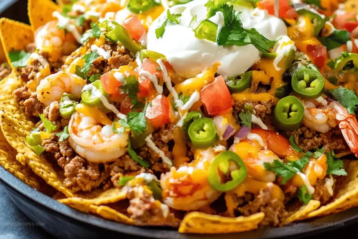 Doritos Nachos with Beef, Shrimp & Cheese Recipe