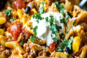 Cheesy Taco Pasta Recipe