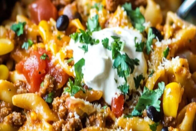 Cheesy Taco Pasta Recipe