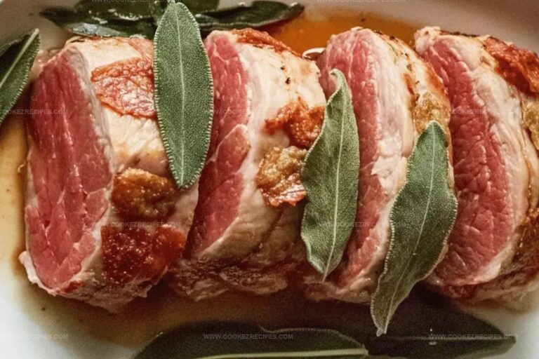 Prosciutto-Wrapped Pork Tenderloin with Crispy Sage Recipe