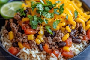 Ground Beef Burrito Bowl Recipe