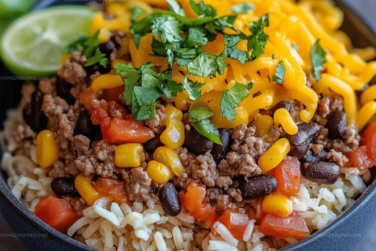Ground Beef Burrito Bowl Recipe