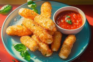 Air Fryer Mozzarella Sticks Recipe