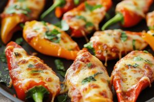 Mini Pizza Pepper Poppers Recipe