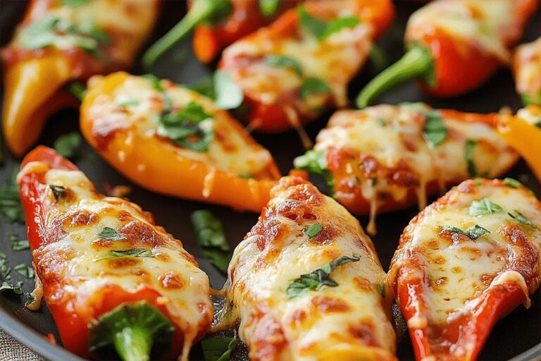 Mini Pizza Pepper Poppers Recipe