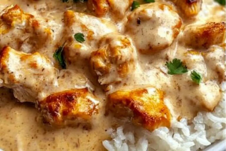 Smothered Chicken with Rice Recipe