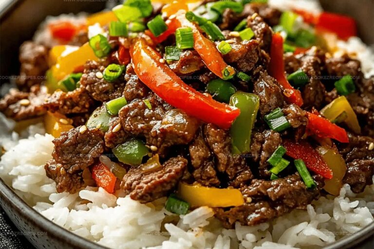 Beef and Pepper Rice Bowl Recipe