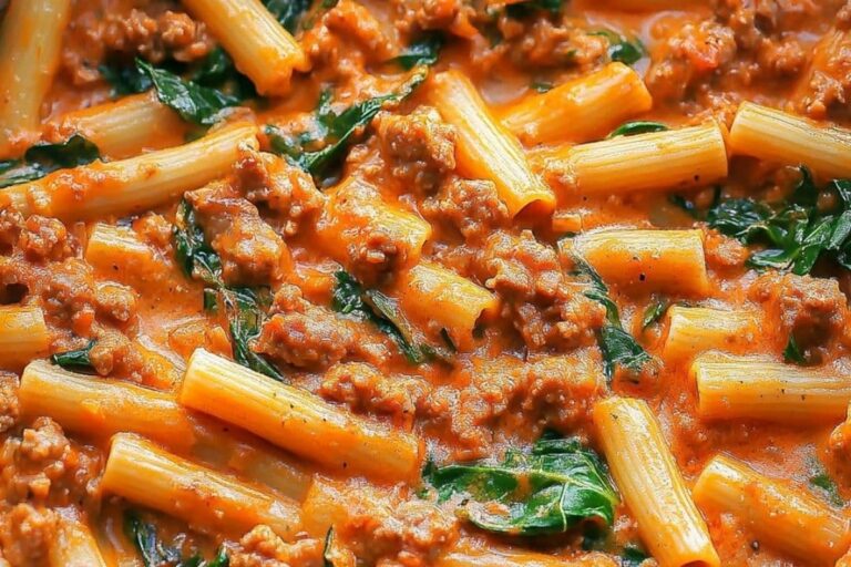 Creamy Sausage Rigatoni Recipe