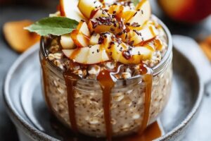 Salted Caramel Apple Overnight Oats Recipe