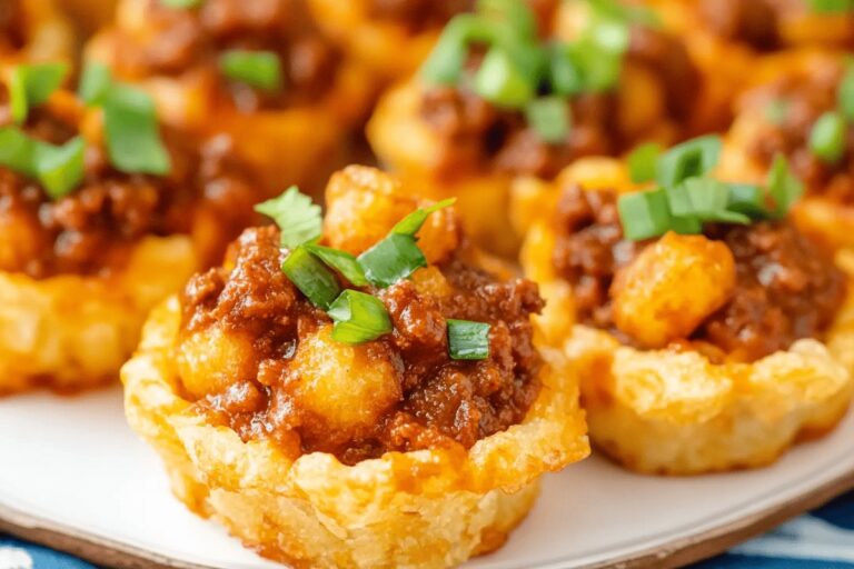 Sloppy Joe Tot Cups Recipe