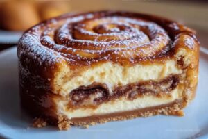 Cinnamon Roll Honeybun Cheesecake Recipe