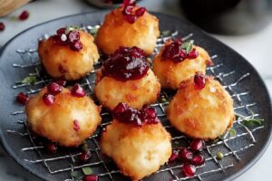 Manchego Cheese Fritters with Pomegranate Beer Jam Recipe