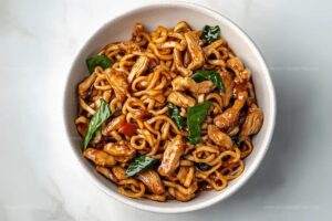 Three Cup Chicken Noodles Recipe