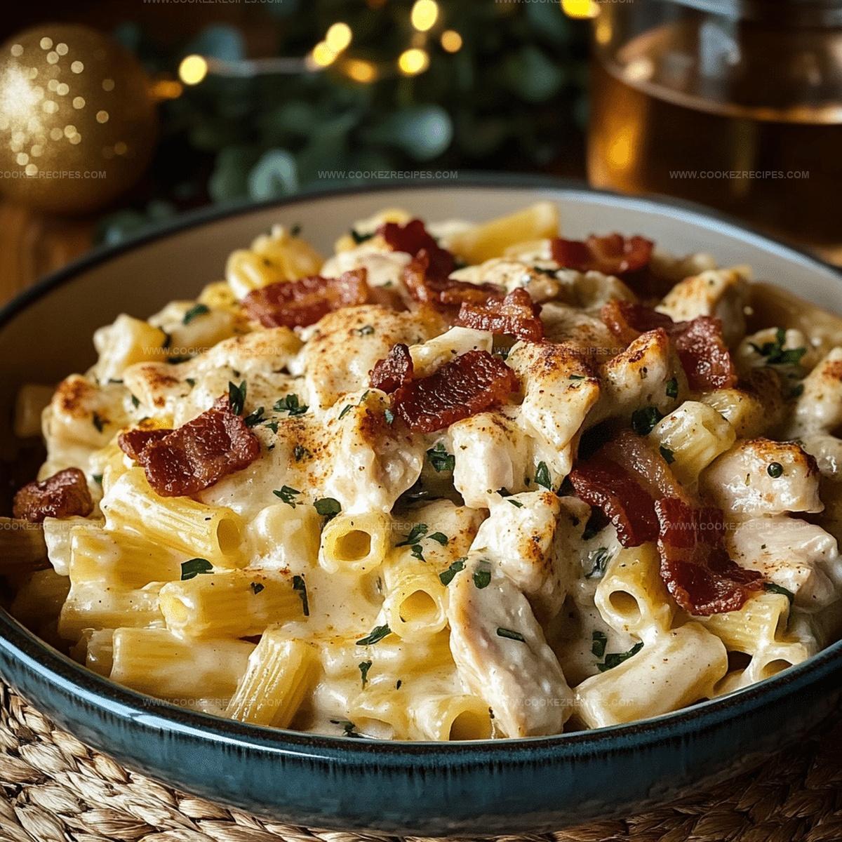 Herby Chicken Bacon Ranch Pasta Recipe