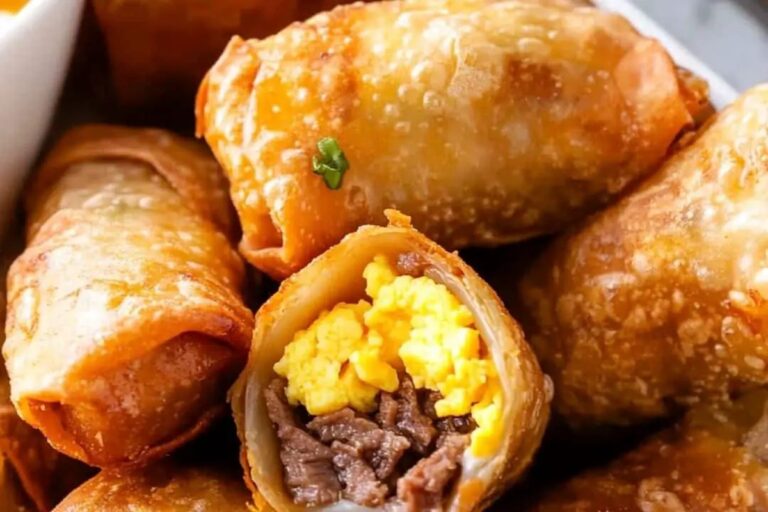 Steak, Egg, and Cheese Egg Rolls Recipe